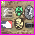 Customized 3d rubber PVC patch logo label military patch for clothing shoes bags
